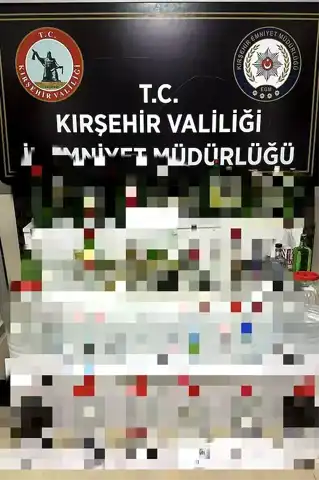 Kırşehir'de Sahte Alkol Baskını: 149 Litre Ele Geçirildi